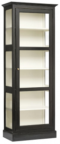 Vitrine \'Classic\' - Noir/Blanc S