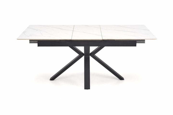 Table à manger \'Platan\' 140-180cm - Blanc/noir dans le groupe Meubles / Tables / Table à manger chez Reforma (5905248135529)