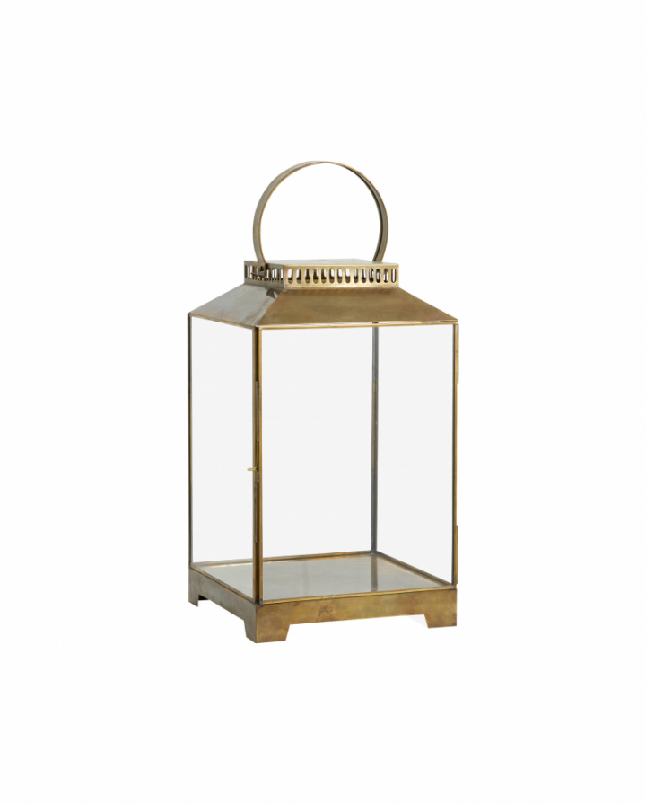 Lanterne \'Bitra\' L - Laiton/Vitre dans le groupe Décoration / Décoration / Bougeoirs & Lanternes chez Reforma (5916)