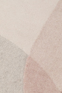 Tapis en laine \'Dream\' 160x230cm - Naturel/Rose