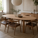 Table à manger \'Uovo\' 220x115cm - Naturel