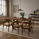 Table à manger \'Uovo\' 220x115cm - Noyer