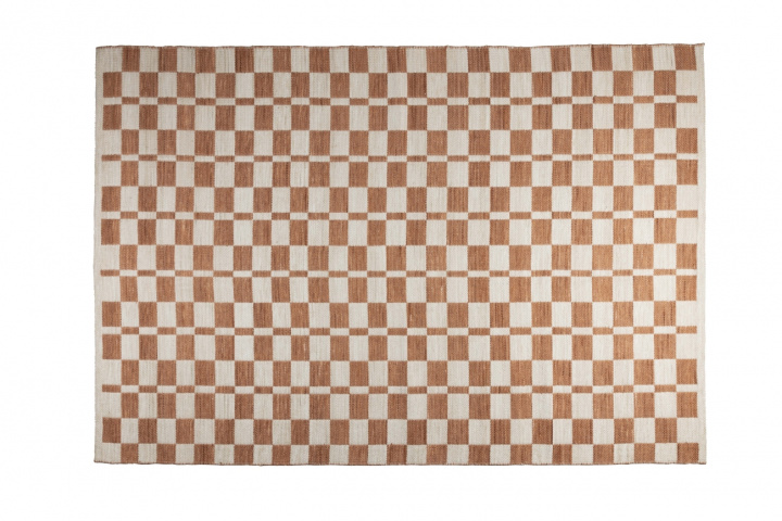 Tapis \'Checker\' 160x230cm - Beige dans le groupe Décoration / Tapis chez Reforma (6100126)