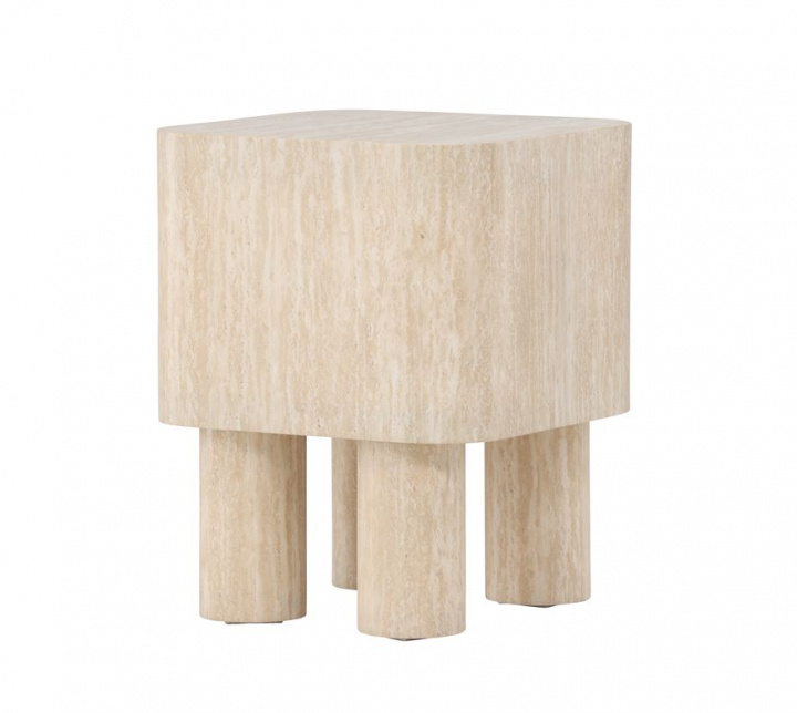 Table d\'appoint \'Tusa\' 40x40cm - Beige dans le groupe Meubles / Tables / Tables d\'appoint chez Reforma (61593-102)