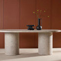 Table &agrave; manger \'Narvik\' 100x200cm - Beige