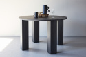 Table à manger \'Nornhem\' Ronde 120cm - Noir