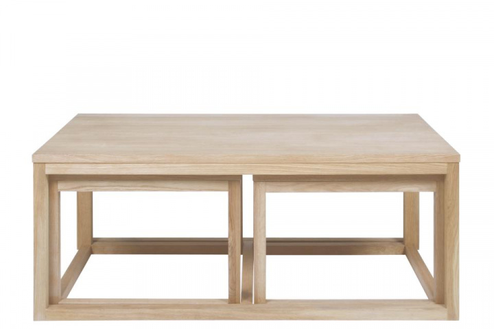 Table basse \'Makarska\' 3 pièces - Naturel dans le groupe Meubles / Tables / Table basse chez Reforma (62865)