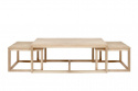 Table basse \'Makarska\' 3 pièces - Naturel