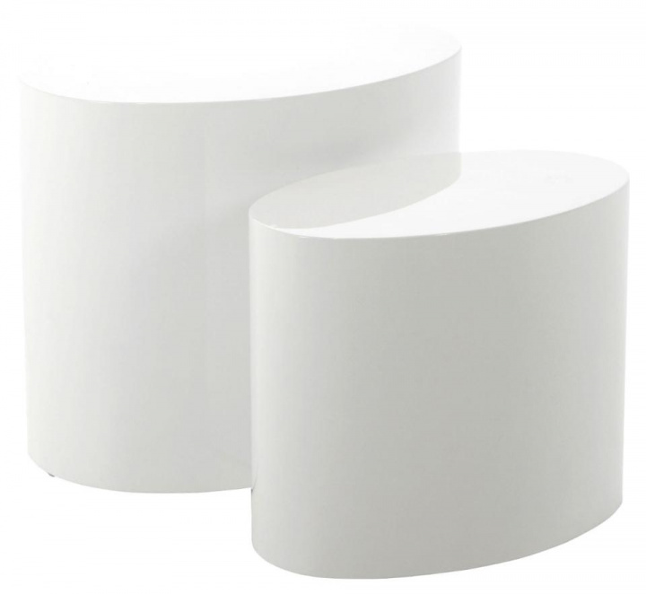 Table basse \'Ponza\' 2 pièces - Blanc dans le groupe Meubles / Tables chez Reforma (63235)