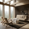 Table basse \'Ponza\' 2 pi&egrave;ces - Blanc
