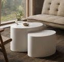 Table basse \'Ponza\' 2 pi&egrave;ces - Blanc