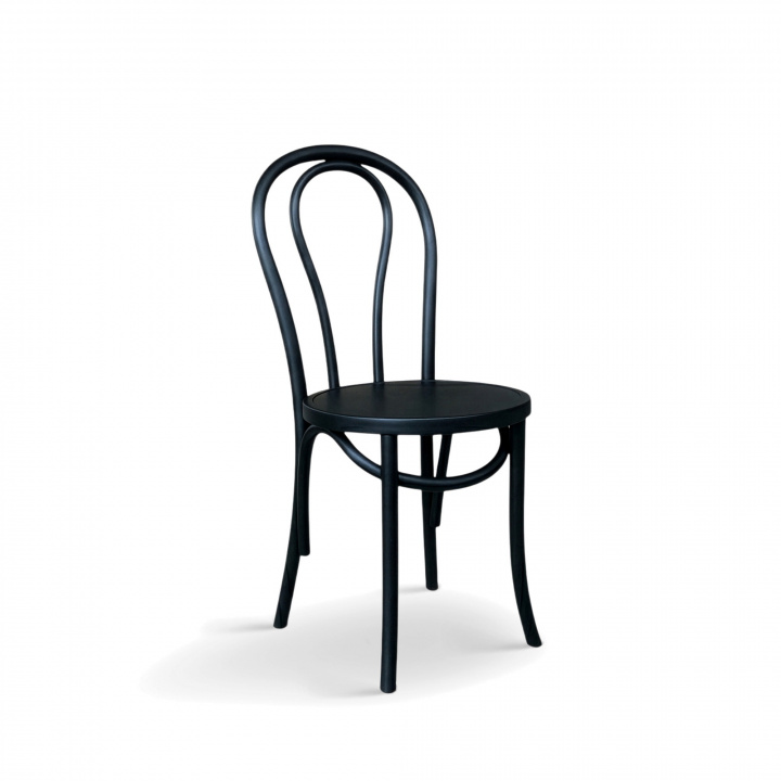 Chaise \'Bistro\' - Bois/Noir dans le groupe Chambres / Cuisine chez Reforma (64015-black)