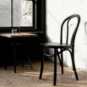 Chaise \'Bistro\' - Bois/Noir