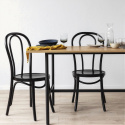 Chaise \'Bistro\' - Bois/Noir