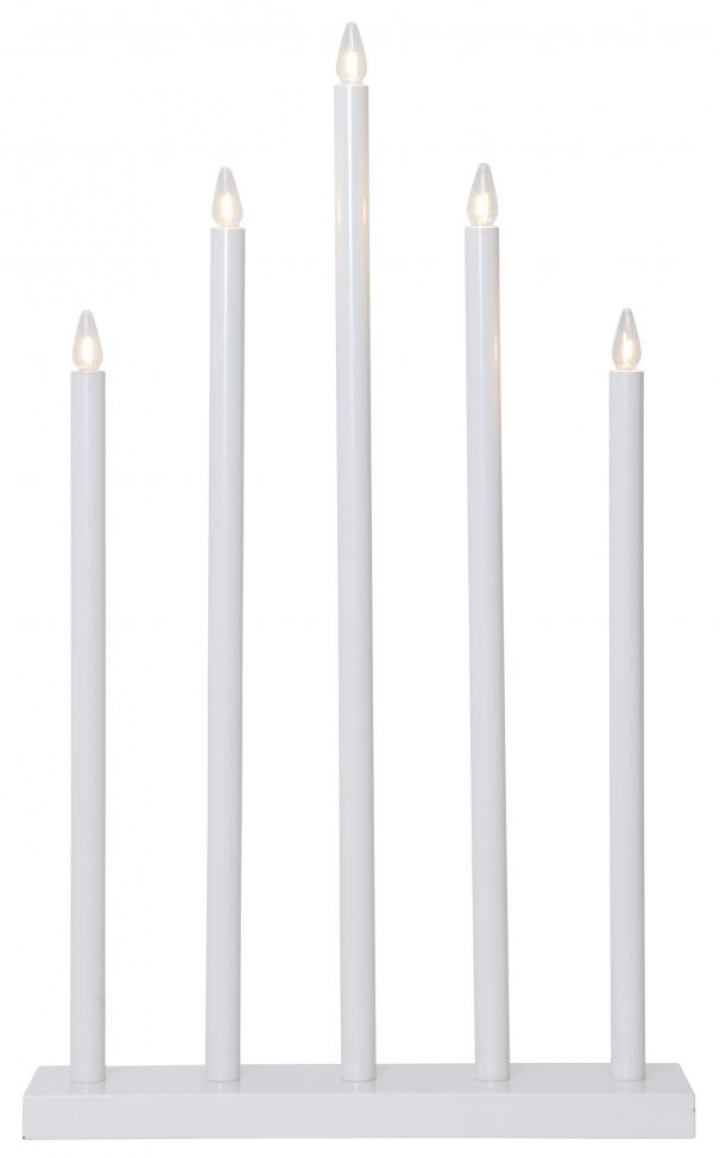 Bougeoir de l\'Avent \'Holy\' 5 Lampes - Blanc dans le groupe Éclairage / Lampes / Éclairage de Noël chez Reforma (644-65)