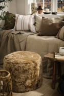 Pouf \'Lamb fur\' - Brun
