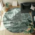 Tapis rond \'Aranga Super Soft Fur\' 80cm - Vert