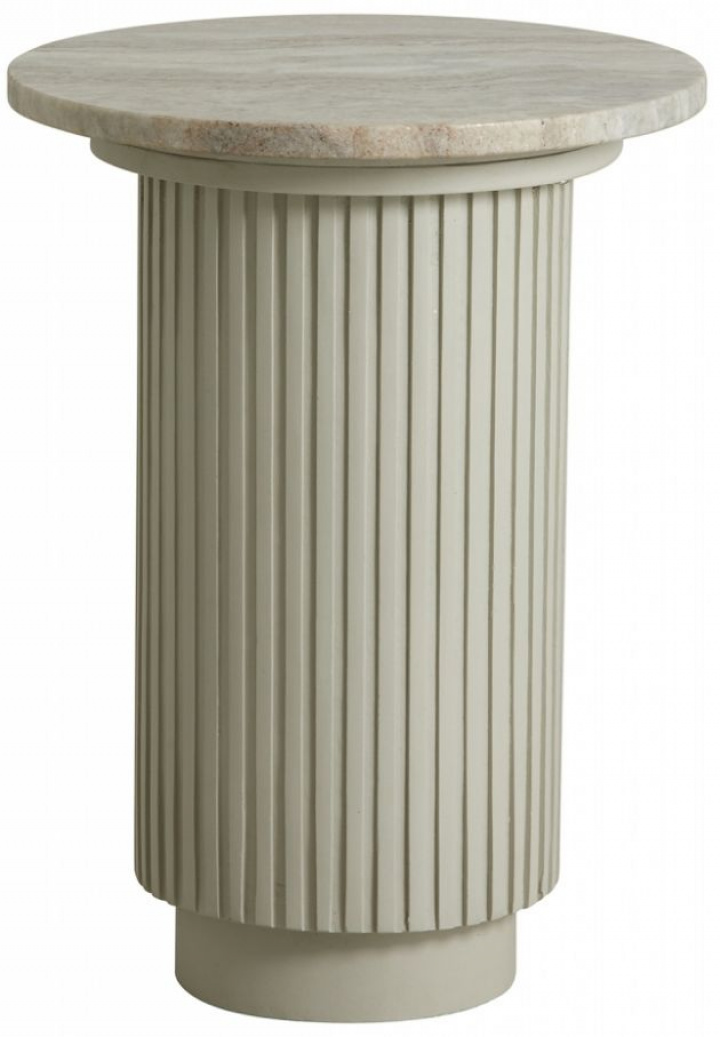 Table d\'appoint \'Erie\' Ronde 40cm - Marbre Blanc dans le groupe Meubles / Tables / Tables d\'appoint chez Reforma (6921)