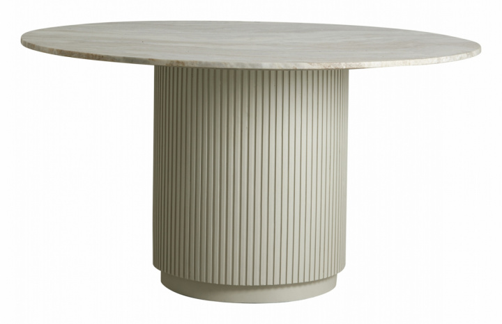Table à manger \'Erie\' Ronde 140cm - Marbre Blanc dans le groupe Meubles / Tables / Tables rondes chez Reforma (6924)