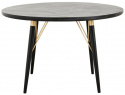 Table à manger \'Black Wood\' Ronde 120cm - Noir