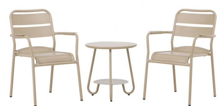 Ensemble de café \'Herrljunga\' - Beige dans le groupe Meubles / Mobilier de jardin / Groupes de jardin chez Reforma (6944-102)