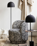 Fauteuil \'Bomu\' - Noir/Blanc
