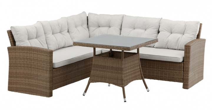 Groupe d\'angle \'Visby\' - Nature dans le groupe Meubles / Mobilier de jardin / Groupes de jardin chez Reforma (7218-007)