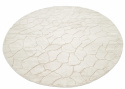 Tapis rond \'Cora\' 120cm - Blanc