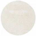 Tapis rond \'Wren\' 160cm - Blanc