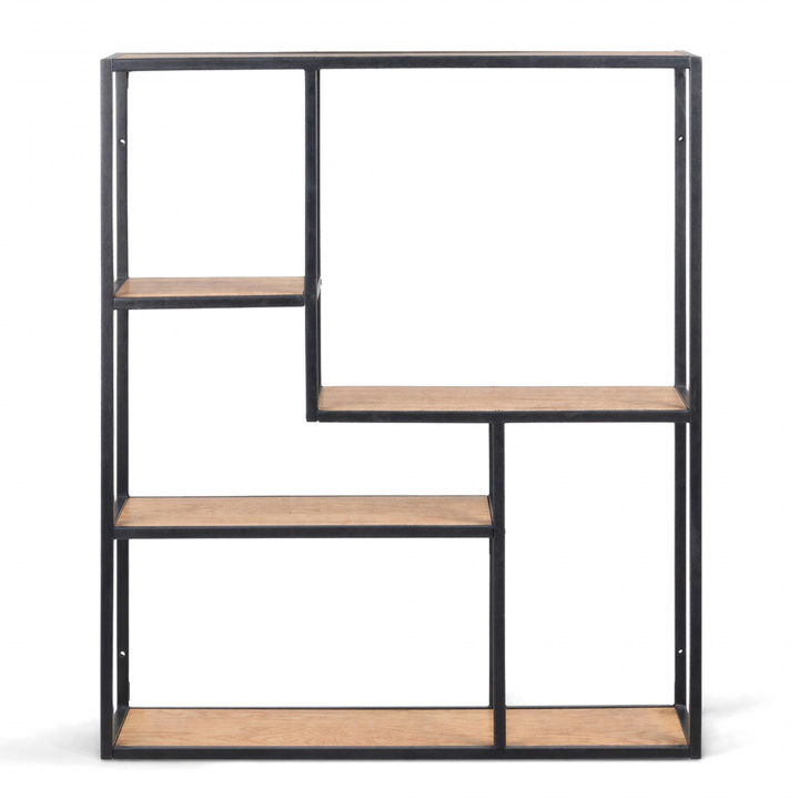 &Eacute;tag&egrave;re murale \'Hydra\' 75cm - Noir/Nature dans le groupe Meubles / Étagères & rangement / Étagères murales chez Reforma (74953)