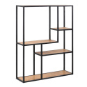 &Eacute;tag&egrave;re murale \'Hydra\' 75cm - Noir/Nature
