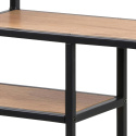 &Eacute;tag&egrave;re murale \'Hydra\' 75cm - Noir/Nature