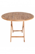 Table de jardin \'Oviedo\' Ronde 100cm - Chêne