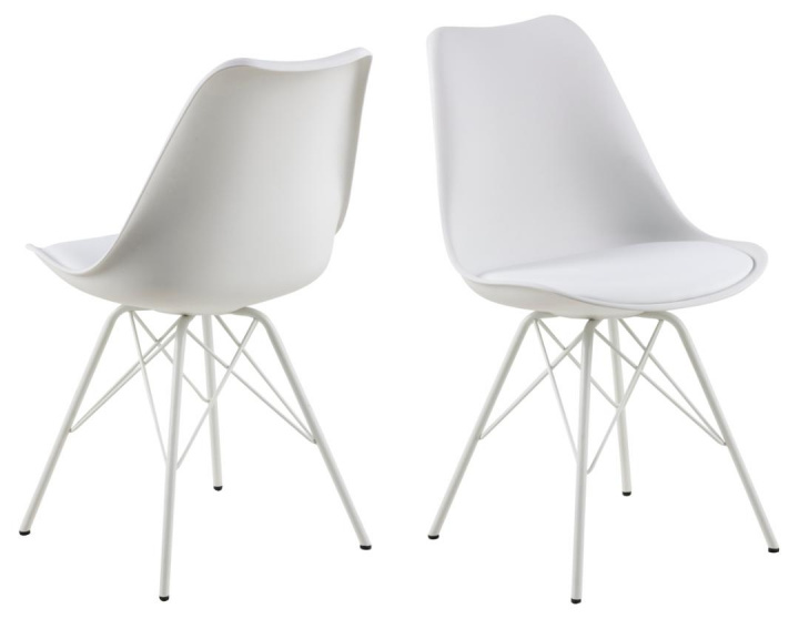 Chaise \'Eris\' - Blanc/Gris dans le groupe Meubles / Meubles d\'assise / Chaises chez Reforma (78145)