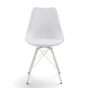 Chaise \'Eris\' - Blanc/Gris