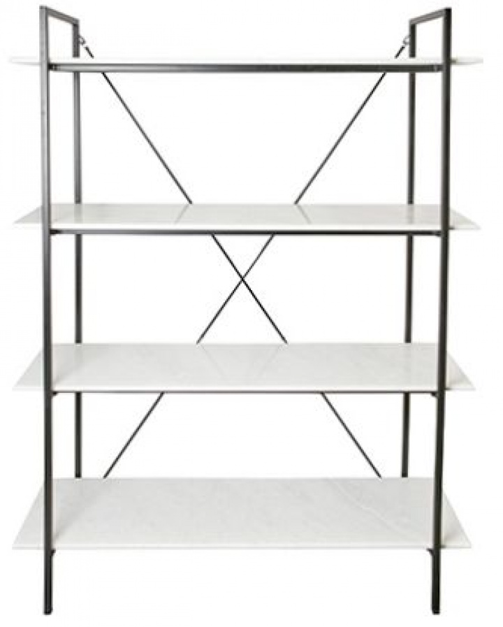 Étagère \'Milan\' - Noir/Blanc dans le groupe Meubles / Étagères & rangement / Bibliothèques chez Reforma (797-371-00)