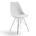 Chaise \'Eris\' - Blanc/Argent