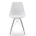 Chaise \'Eris\' - Blanc/Argent