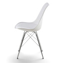 Chaise \'Eris\' - Blanc/Argent