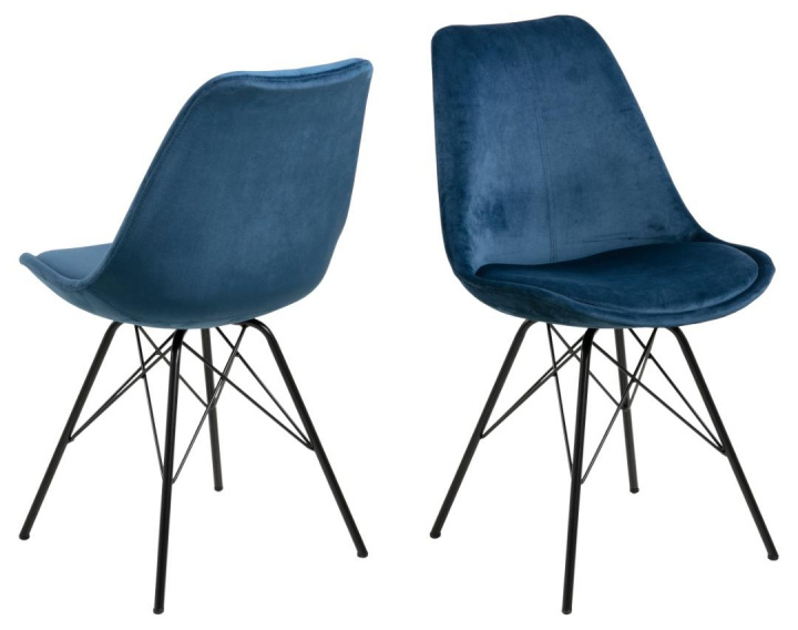 Chaise \'Eris\' - Bleu/Noir dans le groupe Meubles / Meubles d\'assise / Chaises chez Reforma (81699)