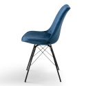 Chaise \'Eris\' - Bleu/Noir