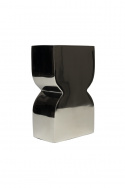 Vase Cones L \'Shiny Silver\' - Argent