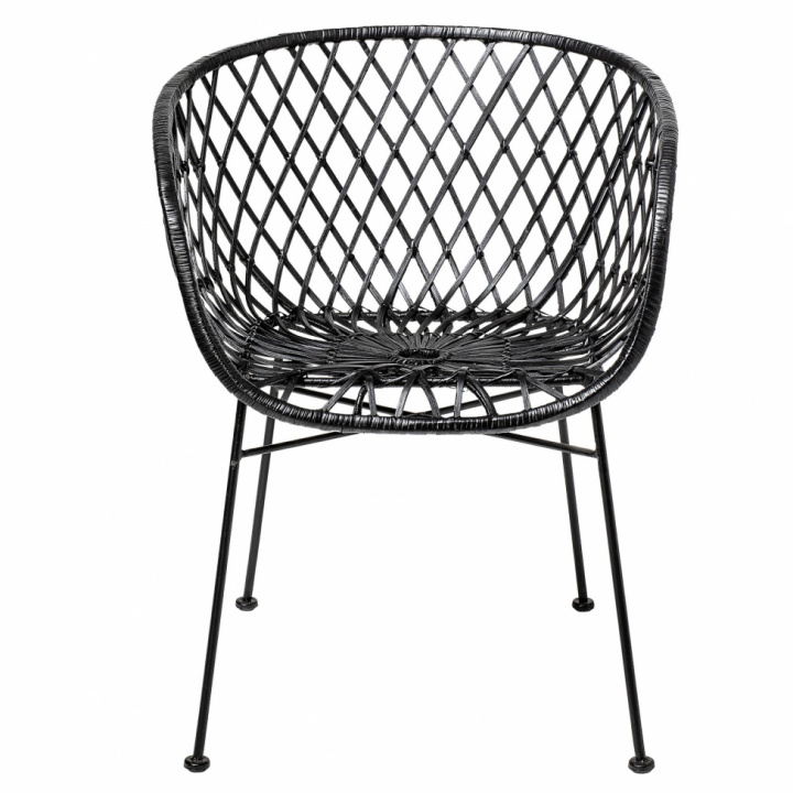 Fauteuil \'Kama\' - Noir/Rotin dans le groupe Chambres chez Reforma (82041305)