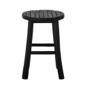 Tabouret \'Bilbo\' 30cm Rond - Noir