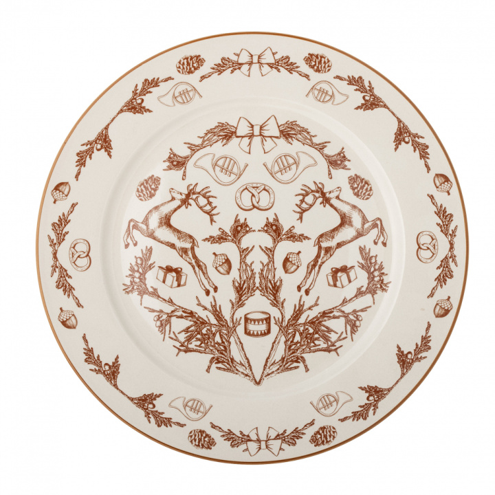 Assiette \'Beth\' Ø30 - Marron dans le groupe Noël chez Reforma (82058338)