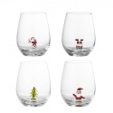 Verre \'Misa\' lot de 4 - Multicolore