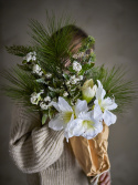 Bouquet artificiel \'Kristin\' - Blanc