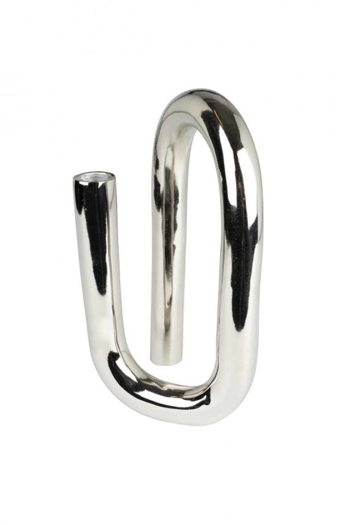 Porte-bougie \'Tubo\' - Argent L dans le groupe Décoration / Décoration / Bougeoirs & Lanternes chez Reforma (8300063)