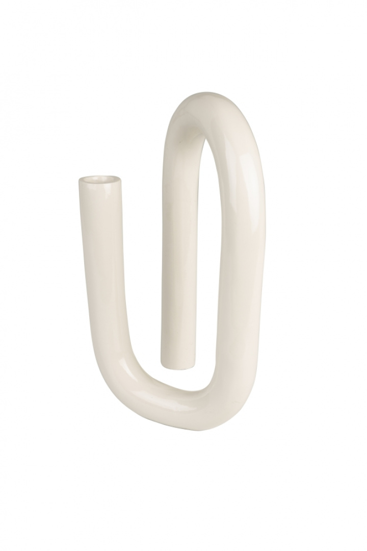 Porte-bougie \'Tubo\' - Beige L dans le groupe Décoration / Décoration / Bougeoirs & Lanternes chez Reforma (8300065)