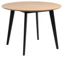 Table à manger \'Ärsjö\' Ronde 105cm - Noir/Naturel